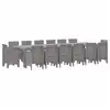 Image de Vidaxl ensemble de salle à manger pour jardin 15 pcs gris clair