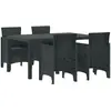 Image de Ensemble De Salle À Manger Pour Jardin 5 Pc Anthracite Vidaxl