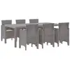 Image de Vidaxl ensemble de salle à manger pour jardin 7 pcs gris clair