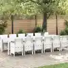 Image de Ensemble De Salle À Manger Pour Jardin 13 Pcs Blanc Rattan Polt Vidaxl