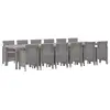 Image de Vidaxl ensemble de salle à manger pour jardin 13 pcs gris clair