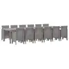 Image de Vidaxl ensemble de salle à manger pour jardin 13 pcs gris clair