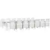 Image de Vidaxl ensemble de salle à manger de jardin avec coussins 15 pcs blanc