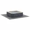 Image de Vidaxl tapis de piscine gris clair 396 x 396 cm