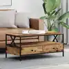 Image de Table Basse Bois Ancien 100 X 51 X 45 Cm Bois D'ingénierie Vidaxl