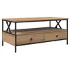 Image de Vidaxl table basse chêne artisanal 100 x 51 x 45 cm bois d'ingénierie