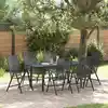 Image de Ensemble De Salle À Manger Pour Jardin 7 Pcs Anthracite Vidaxl