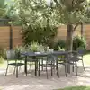 Image de Ensemble De Salle À Manger Pour Jardin 7 Pcs Anthracite Vidaxl