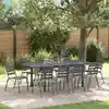 Image de Ensemble De Salle À Manger Pour Jardin 11 Pcs Anthracite Vidaxl