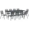 Image de Vidaxl ensemble de salle à manger pour jardin 11 pcs anthracite