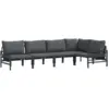 Image de Vidaxl ensemble de canapé de jardin 5 pcs anthracite acier