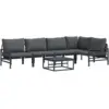 Image de Vidaxl ensemble de canapé de jardin 6 pcs anthracite acier