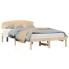 Image de Vidaxl cadre de lit avec tête de lit naturel 140 x 190 cm pin massif