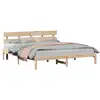 Image de Vidaxl cadre de lit marron 180 x 200 cm bois de pin massif