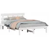 Image de vidaXL Cadre de lit Blanc 160 x 200 cm Bois de pin massif 872156