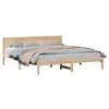 Image de Vidaxl cadre de lit marron 180 x 200 cm bois de pin massif