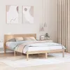 Image de vidaXL Cadre de lit Marron 140 x 200 cm Bois de pin massif 872188
