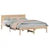 Image de Vidaxl cadre de lit marron 140 x 200 cm bois de pin massif