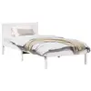 Image de Vidaxl cadre de lit blanc 80 x 200 cm bois de pin massif