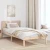 Image de vidaXL Cadre de lit Marron 90 x 190 cm Bois de pin massif 872212