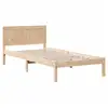 Image de Vidaxl cadre de lit marron 75 x 190 cm bois de pin massif