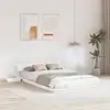 Image de Cadre De Lit Avec Tête De Lit Marron 135 X 190 Cm Bois Vidaxl