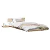 Image de Vidaxl cadre de lit marron 80 x 200 cm bois
