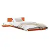 Image de Vidaxl cadre de lit marron 75 x 190 cm bois