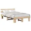 Image de Vidaxl cadre de lit avec tête de lit naturel 135 x 190 cm pin massif