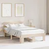 Image de vidaXL Cadre de lit avec tête de lit Naturel 120 x 190 cm Pin massif 872452