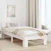 Image de Cadre De Lit Avec Tête De Lit Blanc 90 X 190 Cm Pin Massif Vidaxl