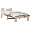 Image de Vidaxl cadre de lit avec tête de lit naturel 90 x 190 cm pin massif