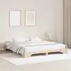 Image de Cadre De Lit Naturel 180 X 200 Cm Pin Massif Vidaxl