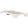 Image de Vidaxl cadre de lit blanc 75 x 190 cm pin massif