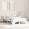 Image de Cadre De Lit Blanc 140 X 190 Cm Pin Massif Vidaxl