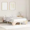 Image de Cadre De Lit Naturel 135 X 190 Cm Pin Massif Vidaxl