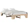 Image de Vidaxl cadre de lit naturel 135 x 190 cm pin massif