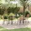 Image de Ensemble De Salle À Manger Pour Jardin 5 Pcs Marron Vidaxl