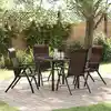 Image de Ensemble De Salle À Manger Pour Jardin 5 Pcs Marron Vidaxl
