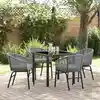 Image de Ensemble De Salle À Manger Pour Jardin 5 Pcs Anthracite Vidaxl