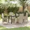 Image de Ensemble De Salle À Manger Pour Jardin 5 Pcs Beige Polyrotin Vidaxl