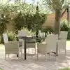 Image de Ensemble De Salle À Manger Pour Jardin 5 Pcs Gris Clair Vidaxl
