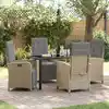 Image de Ensemble De Salle À Manger Pour Jardin 5 Pcs Beige Polyrotin Vidaxl