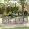 Image de Ensemble De Salle À Manger Pour Jardin 5 Pcs Gris Clair Vidaxl