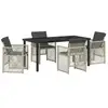 Image de Vidaxl ensemble de salle à manger pour jardin 5 pcs gris clair