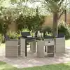 Image de Ensemble De Salle À Manger Pour Jardin 5 Pcs Gris Clair Vidaxl