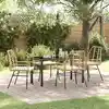Image de Ensemble De Salle À Manger Pour Jardin 5 Pcs Marron Polyrotin Vidaxl