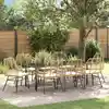 Image de Ensemble De Salle À Manger Pour Jardin 9 Pcs Marron Polyrotin Vidaxl