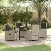 Image de Ensemble De Salle À Manger Pour Jardin 5 Pcs Gris Clair Vidaxl