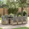 Image de Ensemble De Salle À Manger Pour Jardin 9 Pcs Vidaxl
